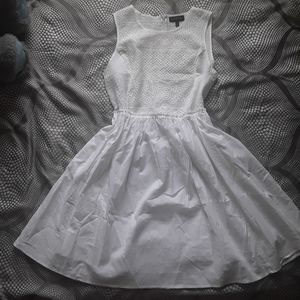 White eyelet dress